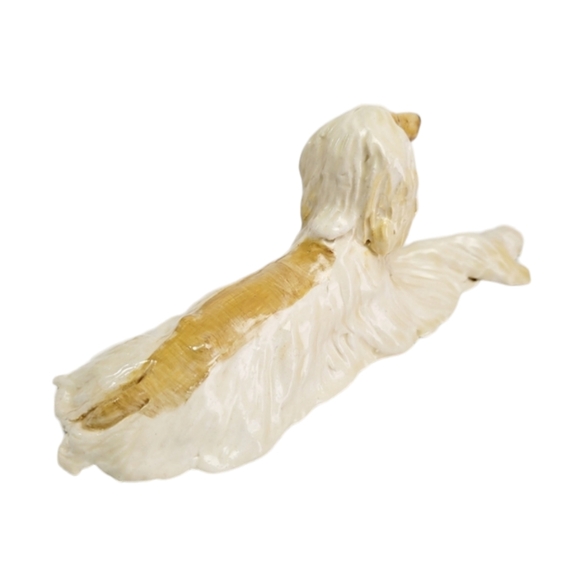 Designs in Clay Lying Afganhound Dog Signed by Donna Eddy 2010' Redlands Ca USA - Picture 6 of 15